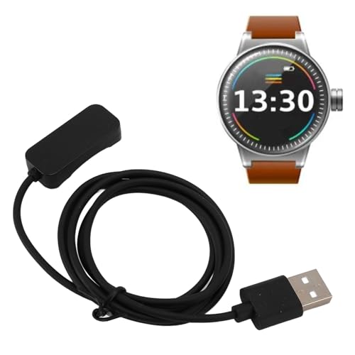 Smartwatch-Ladegerät, Smartwatch-USB-Magnetladekabel, USB-C-Ladekabel-Dock für Watch X, 2, 3, für ONEPLUS WATCH2 – 3,3 Fuß (Black) von Plyisty