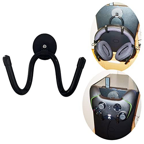 Magnetischer Kopfhörer-Aufhänger, Ständer, Halterung, PC-Gaming-Headset-Kopfhörer-Haken, verstellbarer Headset-Halter – zwei Installationsmethoden für Computer/Gaming-Headsets, Kopfhörer kein Headset von Pmsanzay