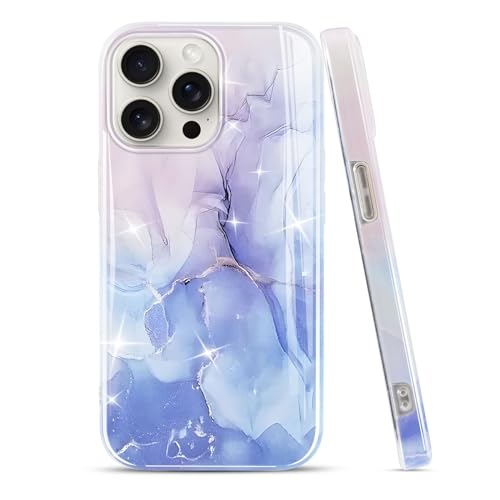 Pnakqil Handyhülle für Apple iPhone 15 Pro Max 6,7",Marmor Hülle Süßes Bemaltes Muster Aesthetic Design Schutzhülle Silikon TPU Stoßfest Kratzfest Case für iPhone 15 Pro Max,3 von Pnakqil