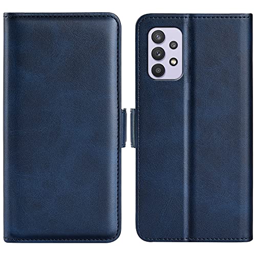 Pnakqil Handyhülle für Samsung Galaxy A53 5G 6.5" Hülle Premium Leder Klappbar Flip Case Magnet Kartenfach Standfunktion Tasche Schutzhülle, PU Cover Handytasche Klapphülle für Samsung A53 5G, Blau von Pnakqil