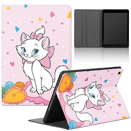 Pnakqil Hülle für Samsung Galaxy Tab A7 Lite 8,7" (T220/T225), PU Leder Flip Schutzhülle TPU Silikon Stoßfest Multi-Winkel Verstellbar Ständer Tablet Folio Cover, Katzen 3 von Pnakqil