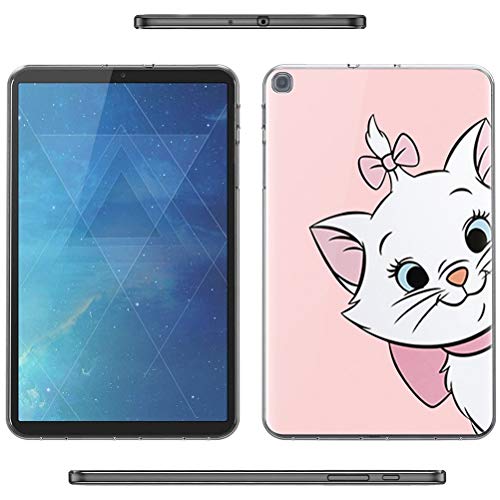 Pnakqil Hülle kompatibel mit Samsung Galaxy Tab A 10.1 (2019), Weiche TPU Silikonhülle Semi-Transparente Cover Scratch-Resistant Case Ultradünn Schutzhülle für Galaxy Tab A 10,1 Zoll Tablet, Katze 01 von Pnakqil