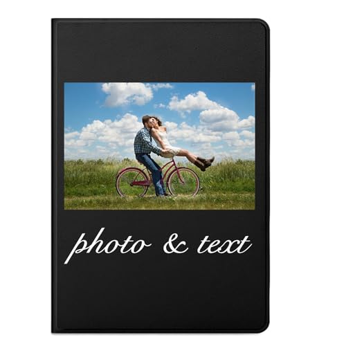 Pnakqil Kompatibel mit Samsung Galaxy Tab A 10.1 2016 SM-T580/T585 Hülle Personalisierte Foto Text, PU Leder Flip Tasche Hüllen Tablet Schutzhülle Stoßfestigkeit Custom Case Only für Tab A10.1, 5 von Pnakqil