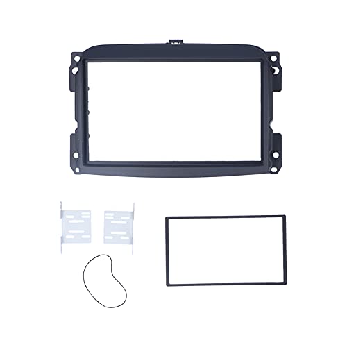 2Din Center Control DVD Blende Stereo Radio Navigation Panel Rahmen, Auto Navigationsabdeckung Rahmen Innenmodifikation Passend für 500L 2012–2015 von Pnuaticm