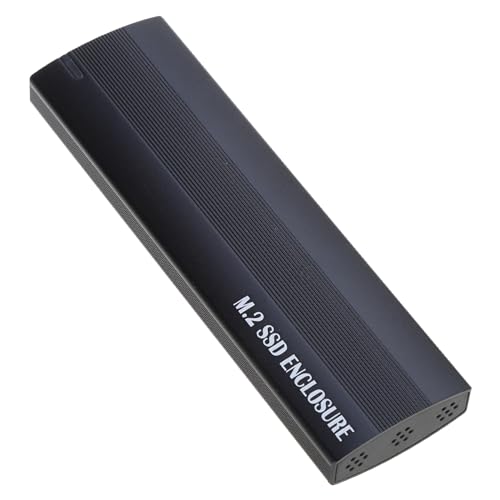 M.2 NVMe SATA SSD Gehäuse aus Aluminium, USB 3.1, 10 Gbit/s, schnelles Adaptergehäuse für schnelles Anschließen, einfache Montage, hervorragende Wärmeableitung von Pnuokn