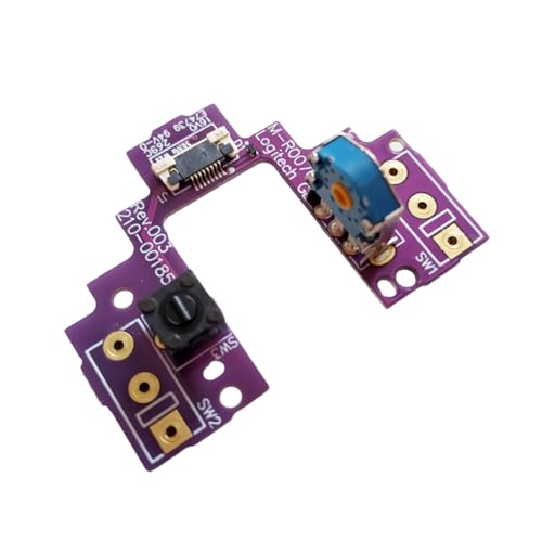 Pnuokn Hot-Swap-Maus-Motherboard-Tastenbrett mit Mikroschaltern, goldfarbene Maus-Encoder für GProWireless-Maus von Pnuokn