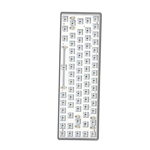 Pnuokn Mechanische Tastaturen mit 68 Tasten, Hot-Swap-fähige Beleuchtung, 3 Modi, Bluetooth-kompatible Kabel, 2,4 G Verbindung, mechanische Tastaturen von Pnuokn