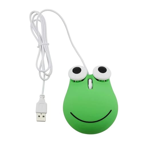Pnuokn Stilvolle und moderne Frosch-Maus, USB-Drahtmaus, einfach zu bedienen, reagiert auf Klicks, Mäuse für erhöhte Computererfahrung, geeignet für Schüler von Pnuokn