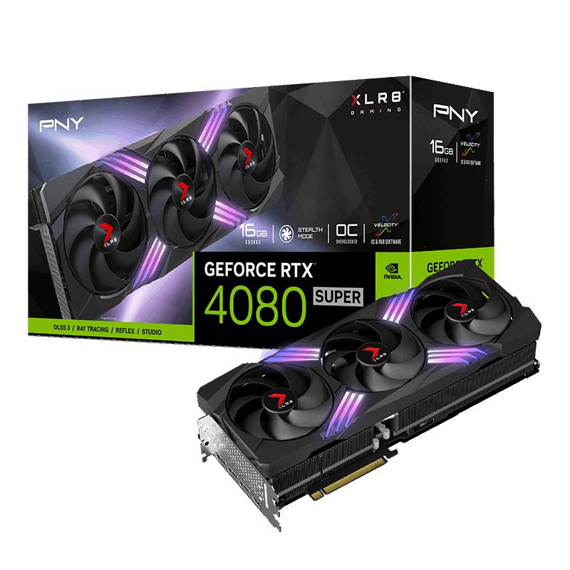 PNY GeForce RTX 4080 SUPER 16GB XLR8 Verto OC - 16GB GDDR6X, 1x HDMI, 3x DP von Pny