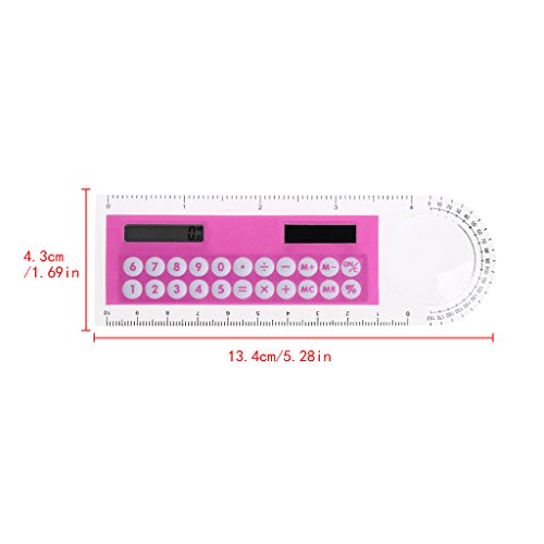 10cm Lineal Digitalrechner 2 In 1 Kinder Briefpapier Schule Büro Geschenke von Pocoiau