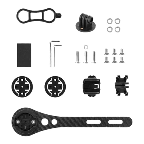Pocoiau Universals Fahrräder Computer Carbon Fasern Radfahren Computer Halterung Entfernungsmesser Lenker Verlängerung Halterung von Pocoiau