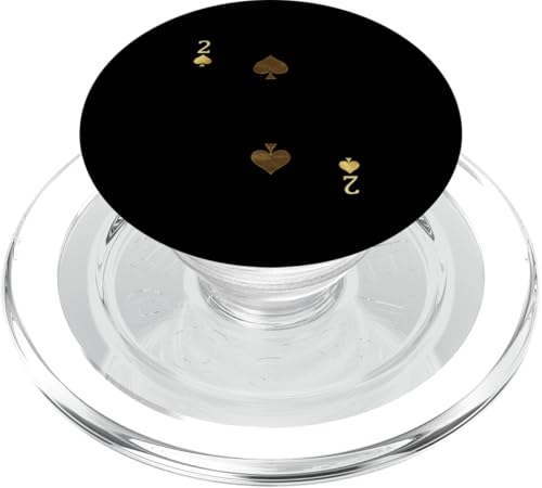 2 (zwei) Pik Pokerkarte Spielkarte Blackjack Karte PopSockets PopGrip für MagSafe von Poker Card Playing Card Blackjack Card Costumes