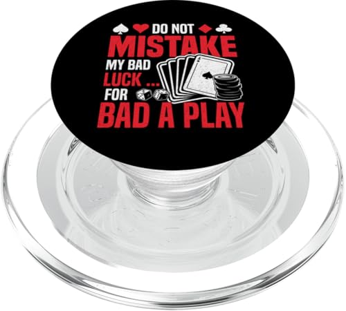 Lustiges Poker-Design für Männer und Frauen, Gambler, Poker, Glücksspiel-Liebhaber PopSockets PopGrip für MagSafe von Poker Gift Gambling Shirts Men Women