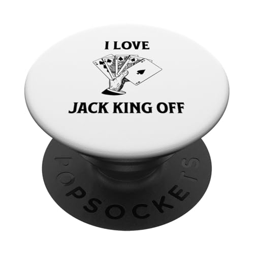 Ich liebe Jack King Off Poker Lustig PopSockets Klebender PopGrip von Poker Tees