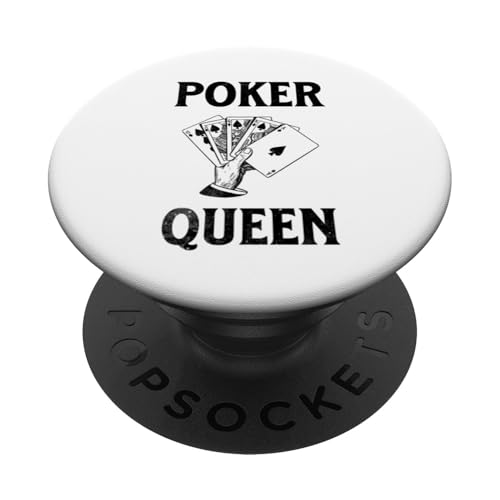 Poker Queen Poker Lustig PopSockets Klebender PopGrip von Poker Tees