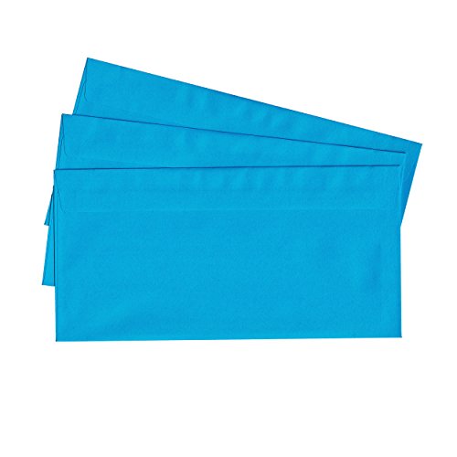 60 Briefumschläge ohne Fenster, DIN lang, blau, nassklebend, Briefkuvert 60 Briefumschläge ohne Fenster, DIN lang, blau, nassklebend, Briefkuvert von Pokornys