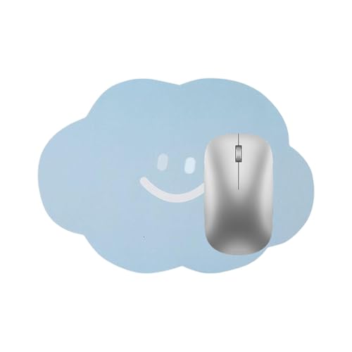 Cloud-Maus-Pad, Laptop-Schreibtischmatte, Ästhetischer Schreibtisch Mousepad, Rutschgummi-Basis, Weiche Und Einfach Zu Korrekte Oberfläche, 23 X 16,3 cm/9.05x6.41in Für Laptop, Heimcomputer von Pokronc