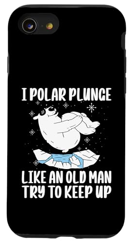 Hülle für iPhone SE (2020) / 7 / 8 I Polar Plunge Ice Bear Like An Old Man Try To Keep Up von Polar Plunge Season Design Idea