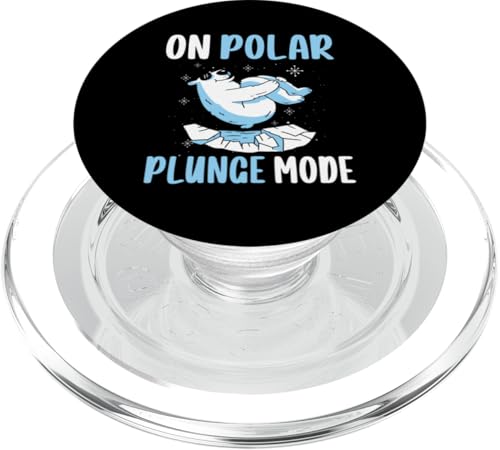 On Polar Plunge Ice Bear Mode PopSockets PopGrip für MagSafe von Polar Plunge Season Design Idea