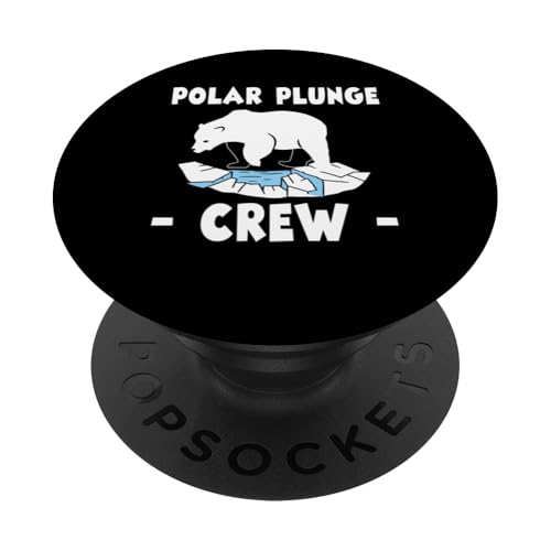 Polar Plunge Crew Ice Bear PopSockets Klebender PopGrip von Polar Plunge Season Design Idea