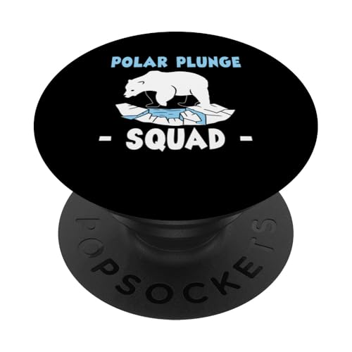 Polar Plunge Squad Ice Bear PopSockets Klebender PopGrip von Polar Plunge Season Design Idea