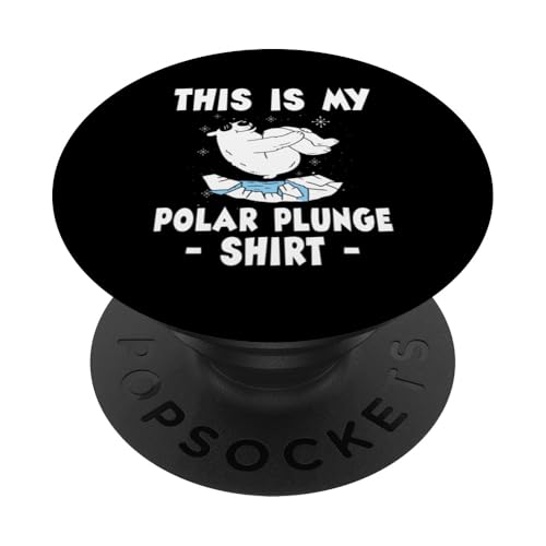 This Is My Polar Plunge Ice Bear Shirt PopSockets Klebender PopGrip von Polar Plunge Season Design Idea