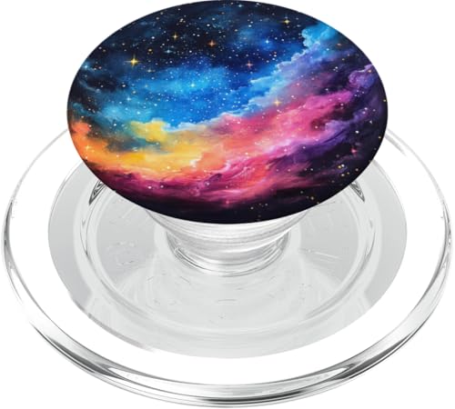 Polarlichter mit Landschaft und Meer, Nordische Natur PopSockets PopGrip für MagSafe von Polarlichter Design