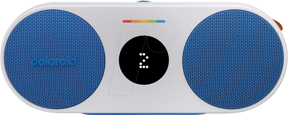 POLAROID 009087 - Bluetooth Lautsprecher, P2 Music Player, blau & weiß von Polaroid