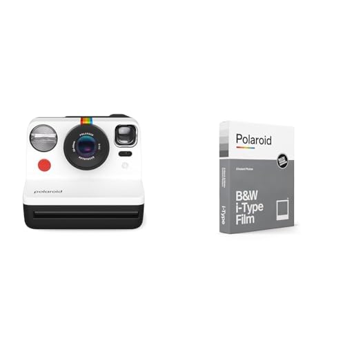Polaroid Now Gen 2 Sofortbildkamera - Schwarz & Weiß, Keine Filme & B&W Film für i-Type von Polaroid