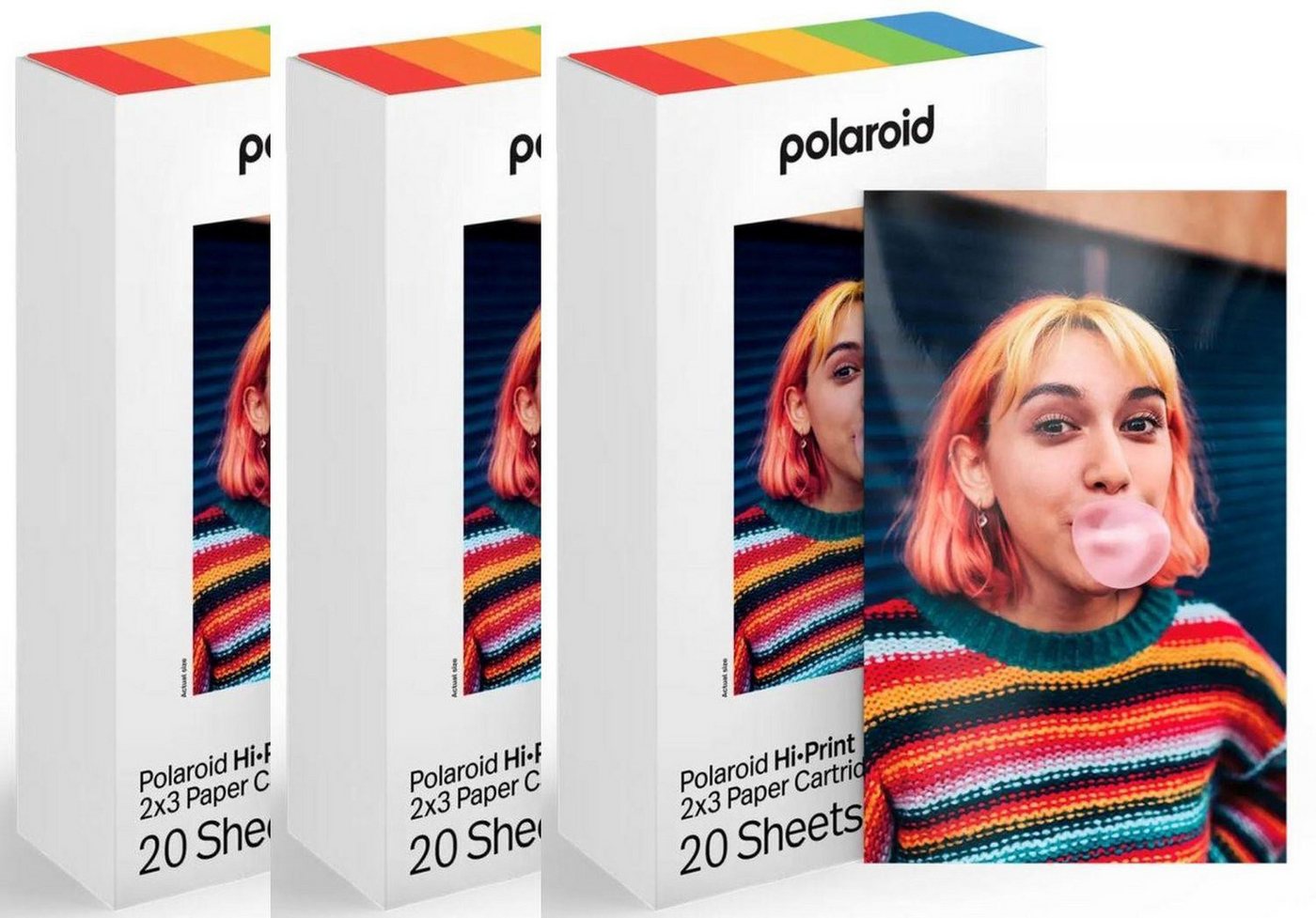 Polaroid Sofortbildfilm Hi Print 2x3 Paper Cartridge 60 Ausdrucke von Polaroid