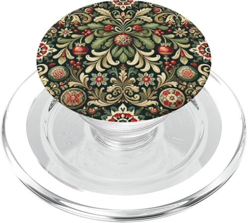 Mistelzweig Festliches florales Urlaubsmuster PopSockets PopGrip für MagSafe von Polish Folk Florals