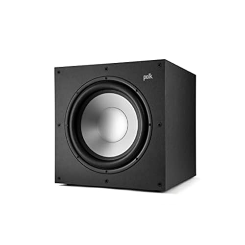 Polk Monitor XT12 Powered Sub - 12" Dynamic Balanced Woofer & 100W Class A/B Amplifier, Low-Resonance MDF Cabinet & Removable, Precision-Fit Grille, Dolby Atmos & DTS:X Compatible, Midnight Black von Polk Audio