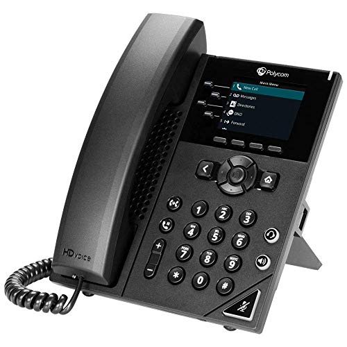 Polycom VVX 250 -4-zeiliges Desktop Business IP-Telefon mit zwei 10/100/1000 Ethernet-Ports von Polycom