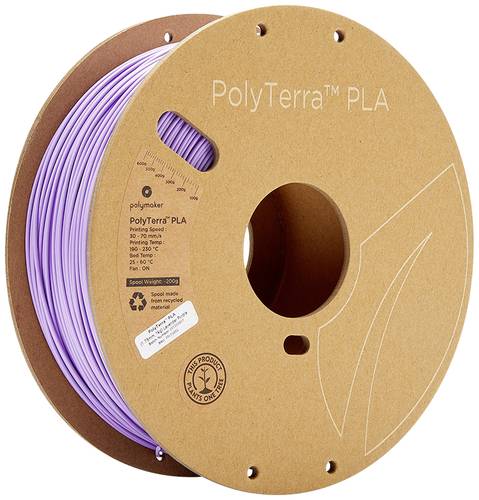 Polymaker 70852 PolyTerra PLA Filament PLA geringerer Kunststoffgehalt 1.75mm 1000g Lila (matt) 1St. von Polymaker