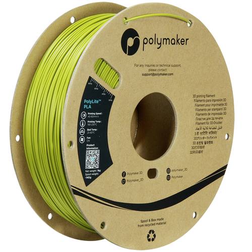 Polymaker PA02058 PolyLite PLA Filament Olive Green 1.75mm / 1kg Filament PLA hohe Steifigkeit, hohe von Polymaker