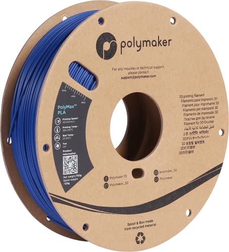 Polymaker PolyMax Tough PLA Blue - 1.75mm - 750g von ポリメーカ