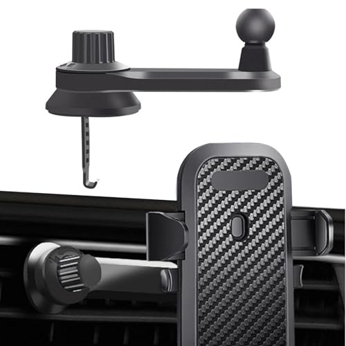 Pomurom Autotelefonhalter,Einziehbarer Lüftungsclip für die Autohalterung | Vertical Vent Friendly 360 Grad drehbare Vent Phone Holders von Pomurom