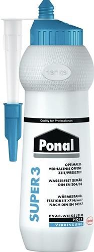 12 Stk. Ponal Holzleim Wasserfest/Super 3 420g EN 204: D3 Flasche PPL12 / 44305 von Ponal