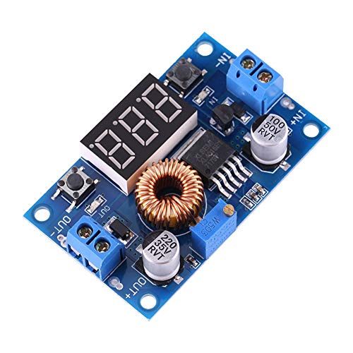 5A Hocheffizientes DC-DC-Abwärtsmodul, Power-Step-Down-Modul, Einstellbarer Spannungsregler 4,0 V ~ 38 V Bis 1,25 V ~ 36 V für -Projekte, mit Voltmeter, Kühlkörper für Bessere von Pongnas