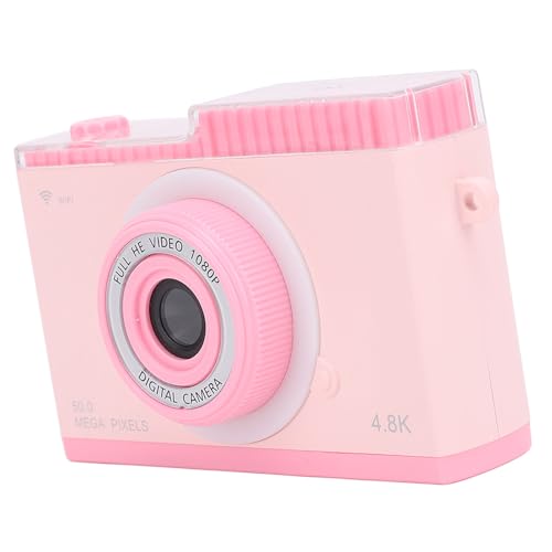 Digitalkamera, Digitalkamera 48M 1080P Vlogging-Kamera, Kameras für Fotografie, 48M 1080P 8-facher Digitalzoom, Unterstützt Drahtlose Übertragung mit Wiedergabetreue, (PINK) von Pongnas