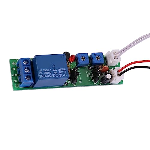 Einstellbares Zyklus-Timer-Relaismodul, DC 5 V 12 V 24 V mit Hoher Präzision für Aquarien, Maschinenprüfkreise, Timer-Betriebsgeräte (DC 5V 0-30 Minuten einstellbar) von Pongnas