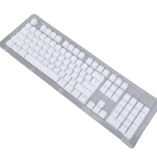 Pongnas 104-teiliges Tastenkappen-Set, Ersatz für Koreanische Tastatur-Tastenkappen, Durchscheinende Koreanische Mechanische Tastenkappen für 61 64 68 84 87 96 98 100 104 Mechanische von Pongnas