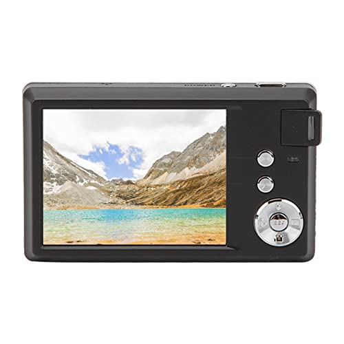 Pongnas 1080P-Digitalkamera, 3,0-Zoll-LCD-Bildschirm, Integriertes Fülllicht, 4K-Kompakt-Digitalkamera, Intuitive Tasten für Unterwegs (Black) von Pongnas