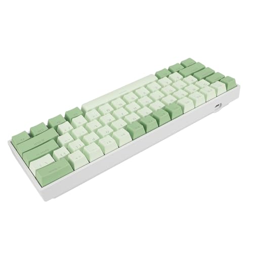 Pongnas Mechanische Tastatur mit 61 Tasten, RGB-Multifarbmodi, Tastatur mit Kabel für Bürospiele, mit Abnehmbarem Kabel für Mobilität, Kompatibel mit Wins, HarmonyOS für Verbesserte von Pongnas