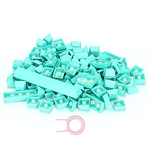 Pongnas Pbt-Tastenkappen, Ergonomisches Design, Öl, Bunte Mechanische Tastatur-Tastenkappen, Tastatur-Tastenkappen, 108 Tasten, Videospiel-Tastenkappe für Mechanische Tastatur (Cyan) von Pongnas