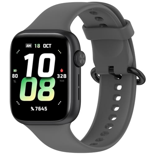 Poo4kark Armband Silikon-Ersatzarmband für Honor Watch 5 Smart-Sportuhren, Passform, langlebig, atmungsaktiv Watch Band (H, 15X5CM) von Poo4kark