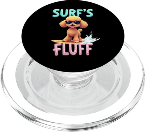 Cooler Pudel-Surfhund PopSockets PopGrip für MagSafe von Poodle Fun Designs