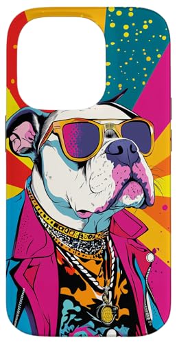 Hülle für iPhone 14 Pro American Bulldog Fashion Cute Colorful Pop Art von PopCoolArtsy2028