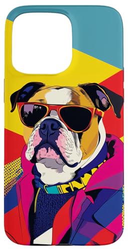 Hülle für iPhone 15 Pro Max American Bulldog Fashion Cute Colorful Pop Art von PopCoolArtsy2028