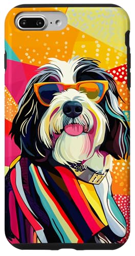 Hülle für iPhone 7 Plus/8 Plus Bearded Collie, modisch, niedlich, bunt, Pop-Art von PopCoolArtsy2028